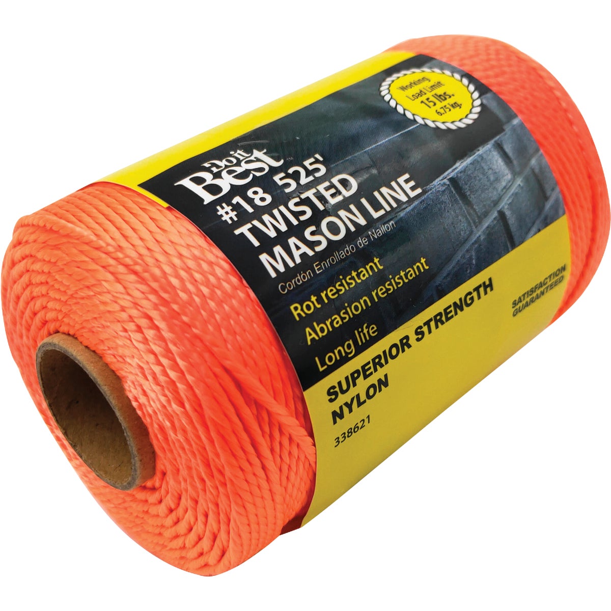 Do it Best 525 Ft. Fluorescent Orange Twisted Nylon Mason Line Image 2