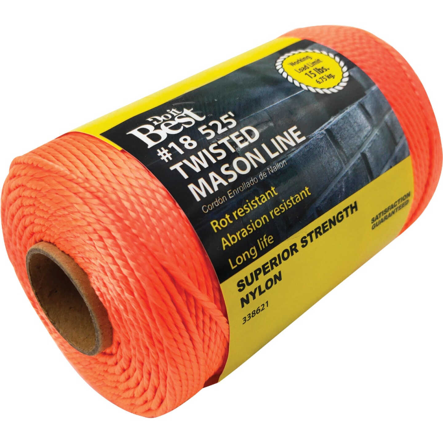 Do it Best 525 Ft. Fluorescent Orange Twisted Nylon Mason Line Image 2