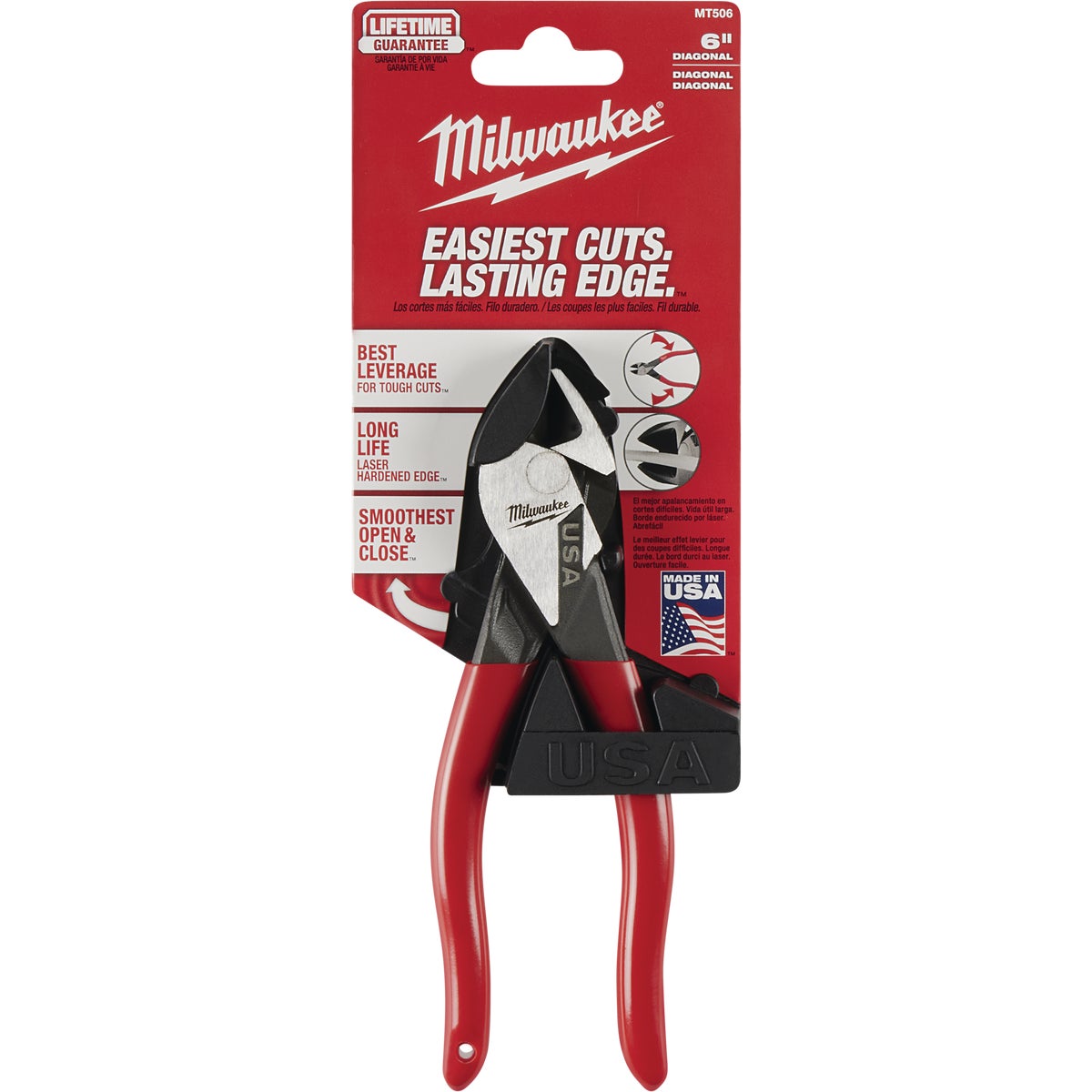 Milwaukee 6 In. Dipped Grip Diagonal Cutting Pliers Image 7