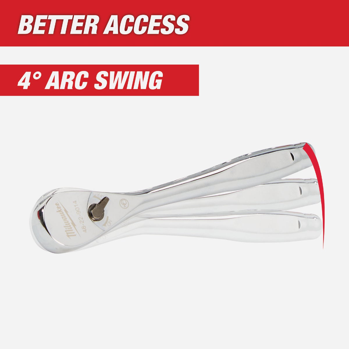 Milwaukee 1/2 In. Drive 90-Tooth Ratchet Image 3