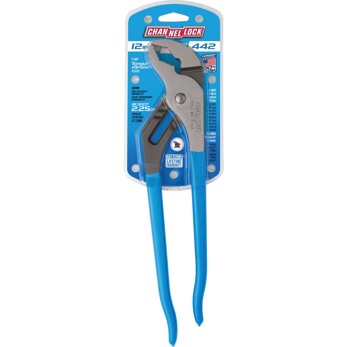 Channellock 12 In. V-Jaw Groove Joint Pliers Image 6