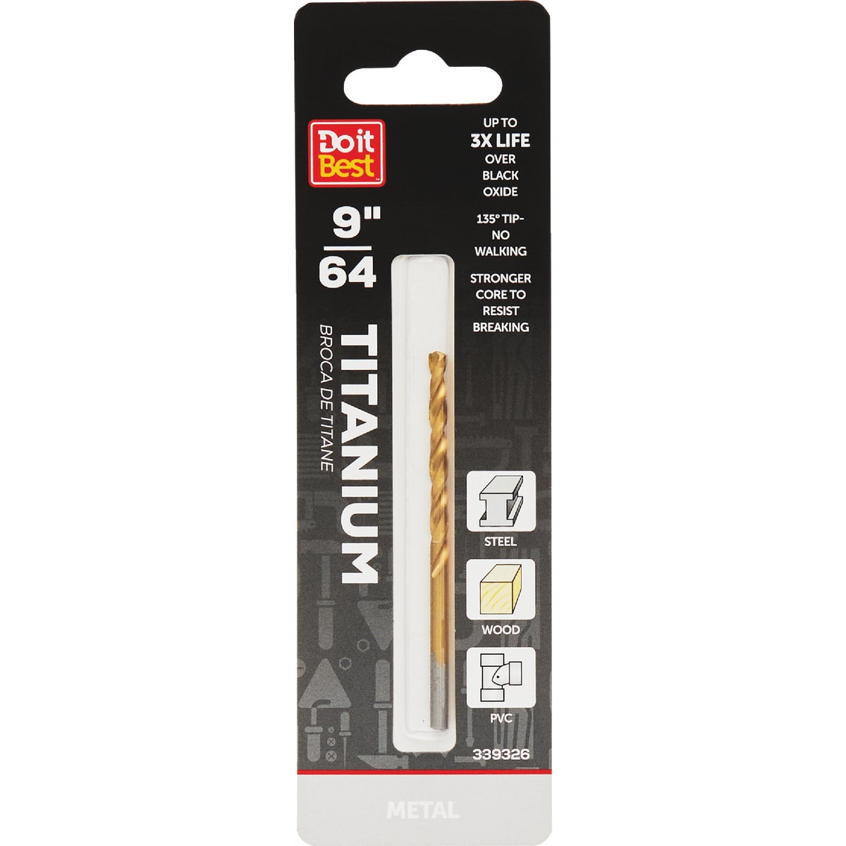 Do it Best 9/64 In. Titanium Drill Bit Image 1