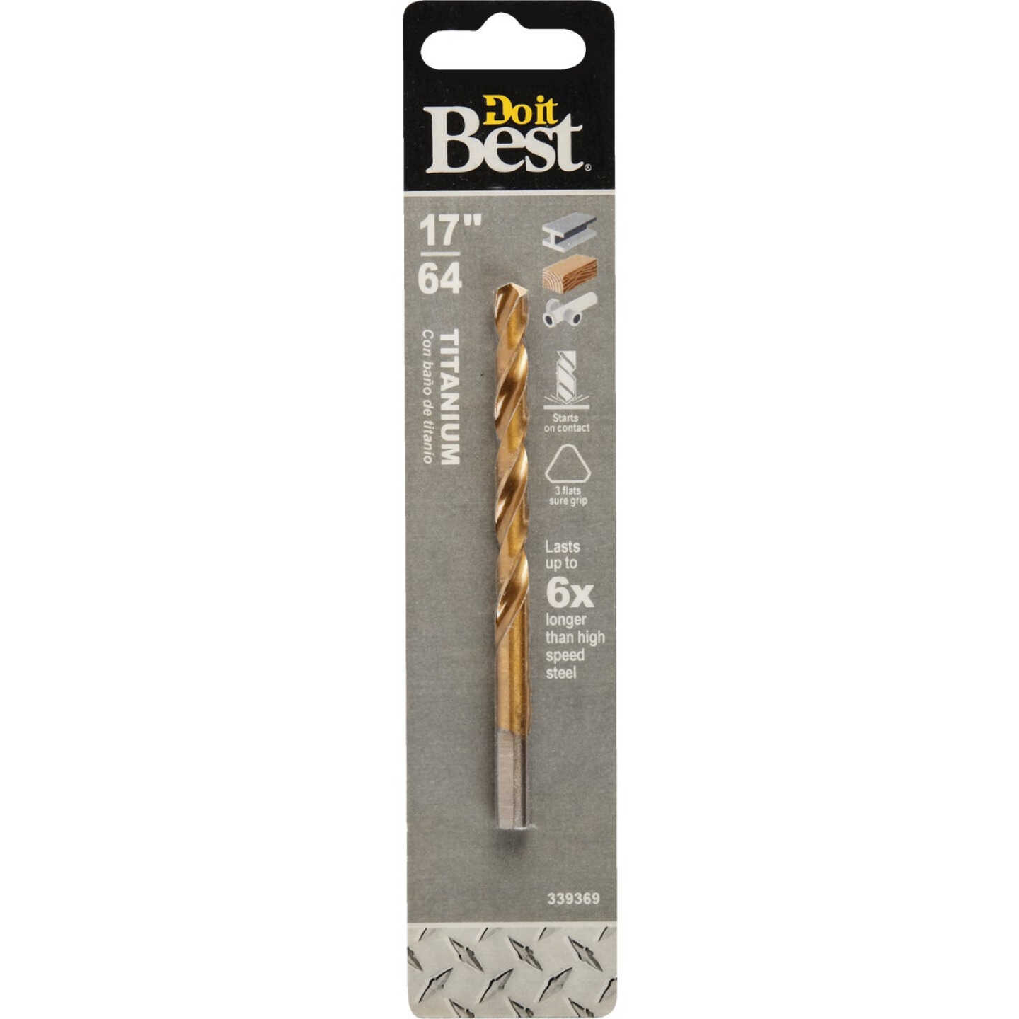 Do it Best 17/64 In. Titanium Drill Bit Image 1