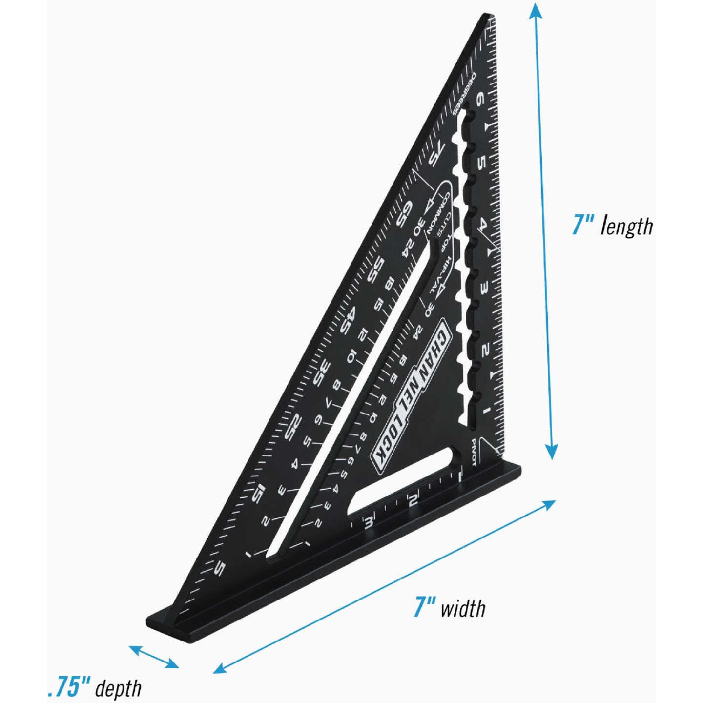 Channellock 7 In. Aluminum Rafter Square Image 2