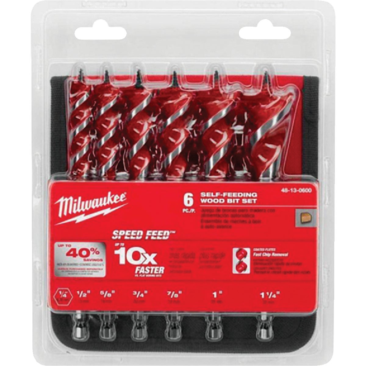 Milwaukee SPEED FEED 6-Piece Auger Bit Set Image 3