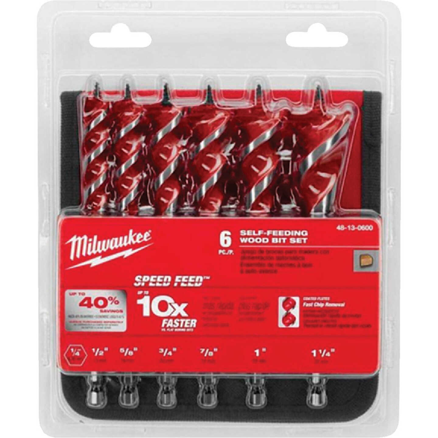 Milwaukee SPEED FEED 6-Piece Auger Bit Set Image 3