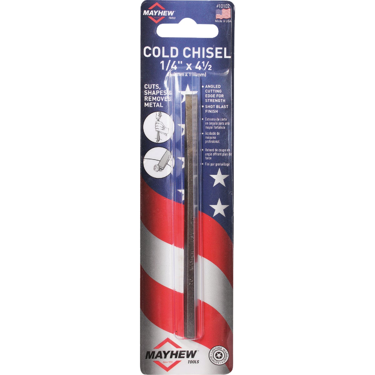 Mayhew Tools 1/4 In. x 4-1/2 In. Cold Chisel Image 2