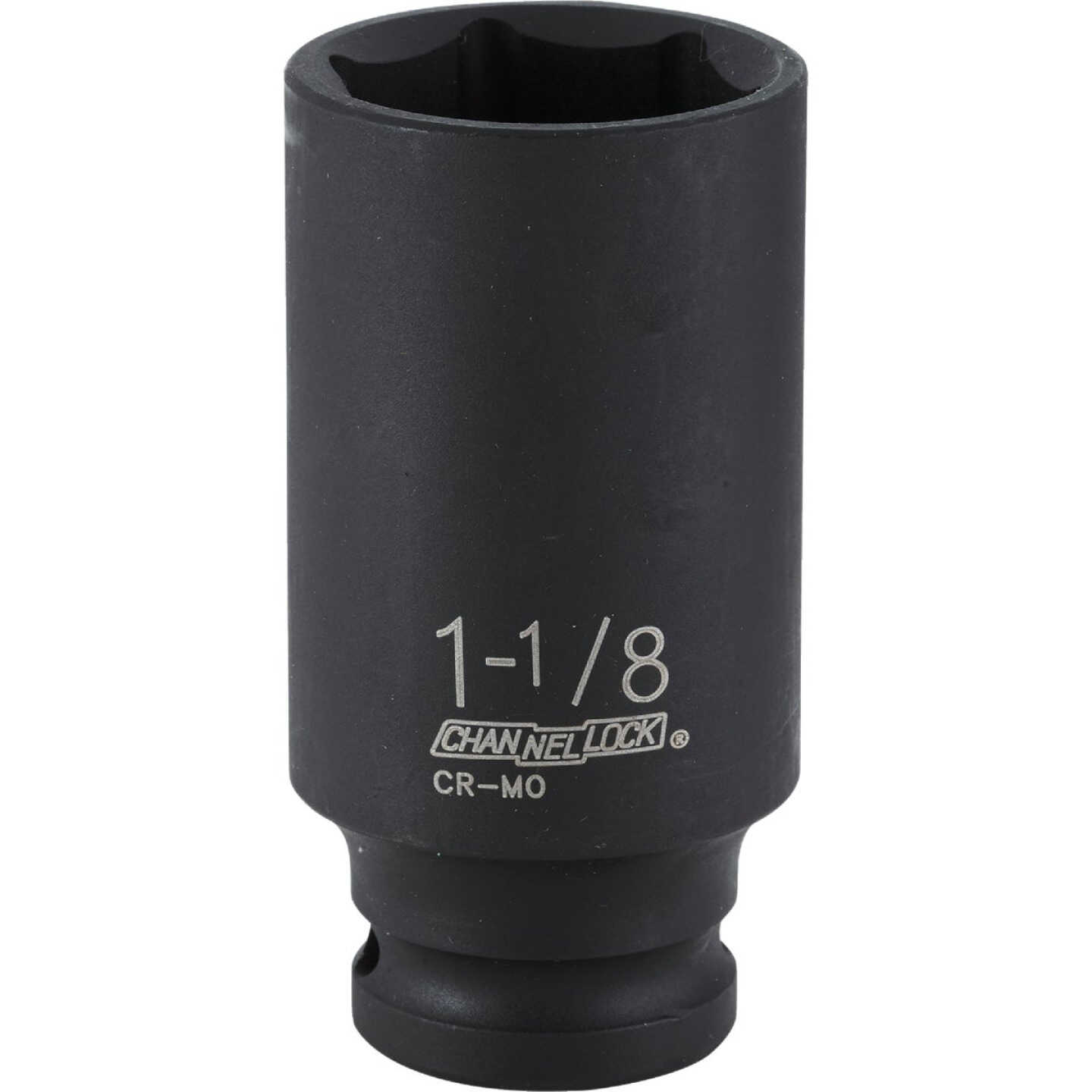 Channellock 1/2 In. Drive 1-1/8 In. 6-Point Deep Standard Impact Socket Image 1