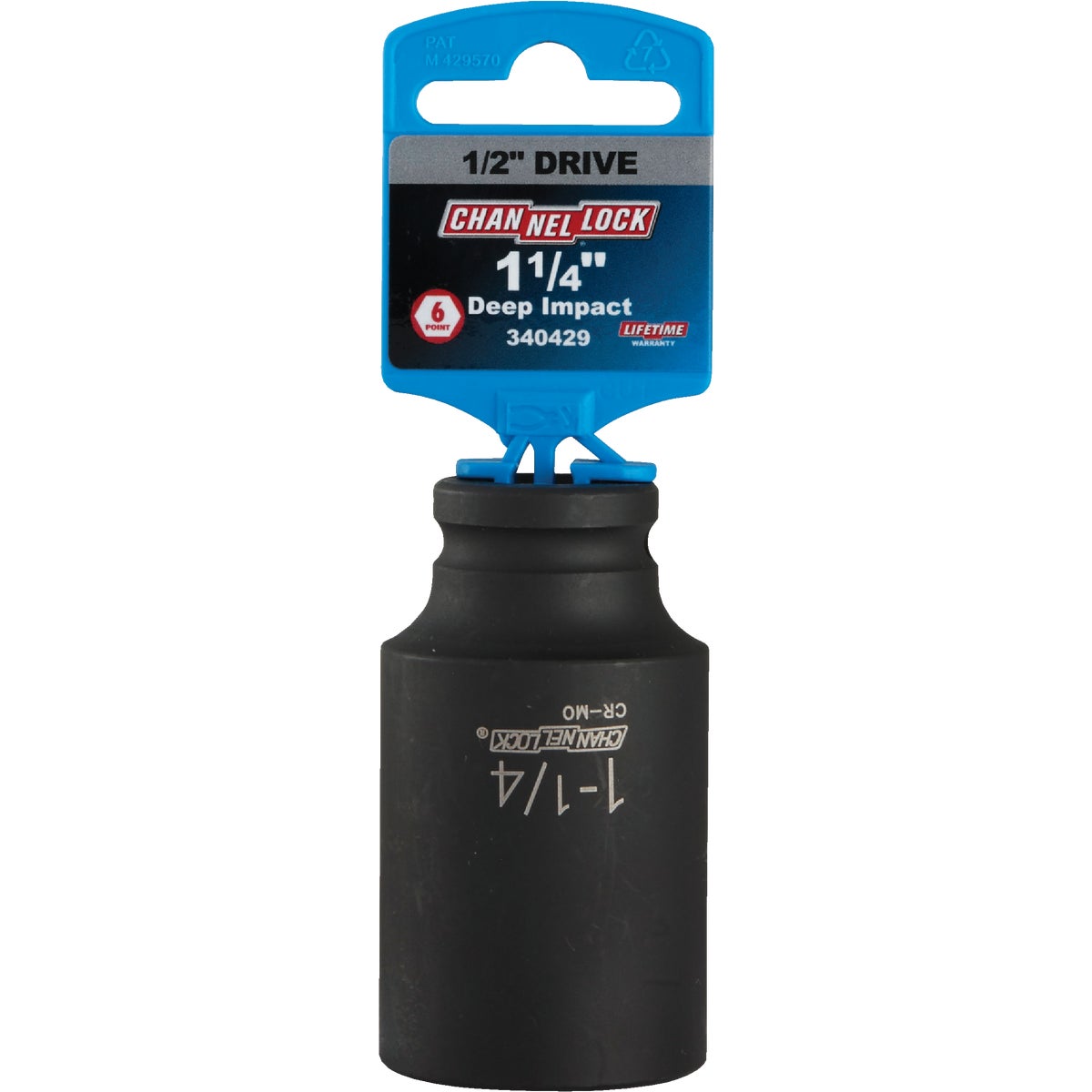 Channellock 1/2 In. Drive 1-1/4 In. 6-Point Deep Standard Impact Socket Image 2