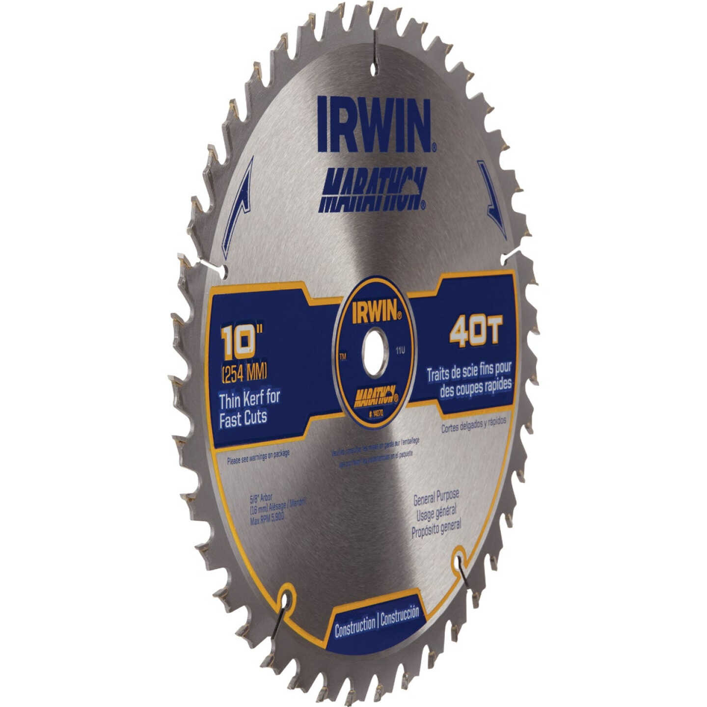 Irwin Marathon 10 In. 40-Tooth General Purpose Circular Saw Blade Image 4