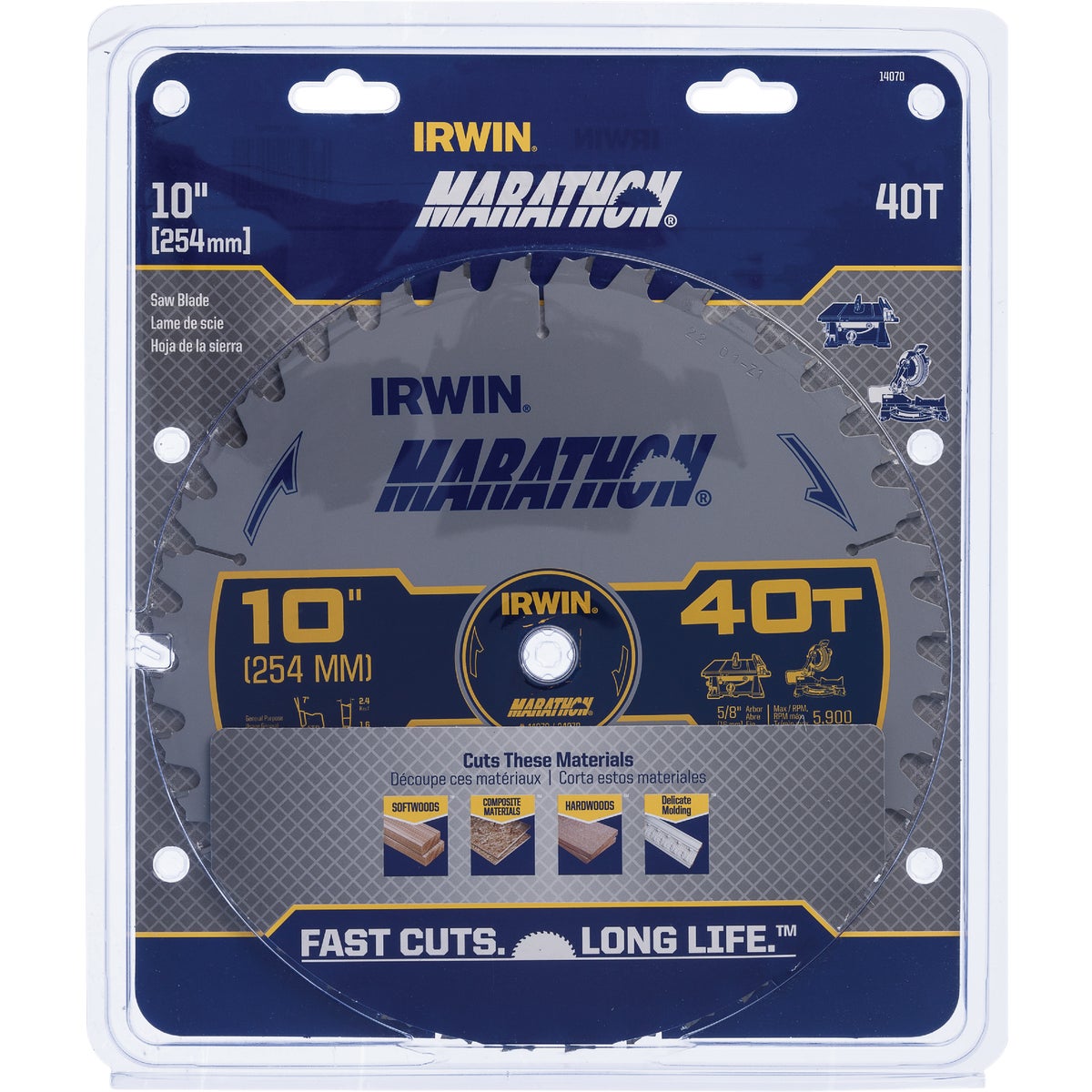 Irwin Marathon 10 In. 40-Tooth General Purpose Circular Saw Blade Image 3