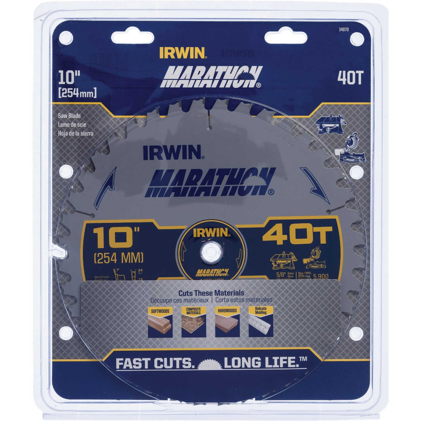 Irwin Marathon 10 In. 40-Tooth General Purpose Circular Saw Blade Image 3