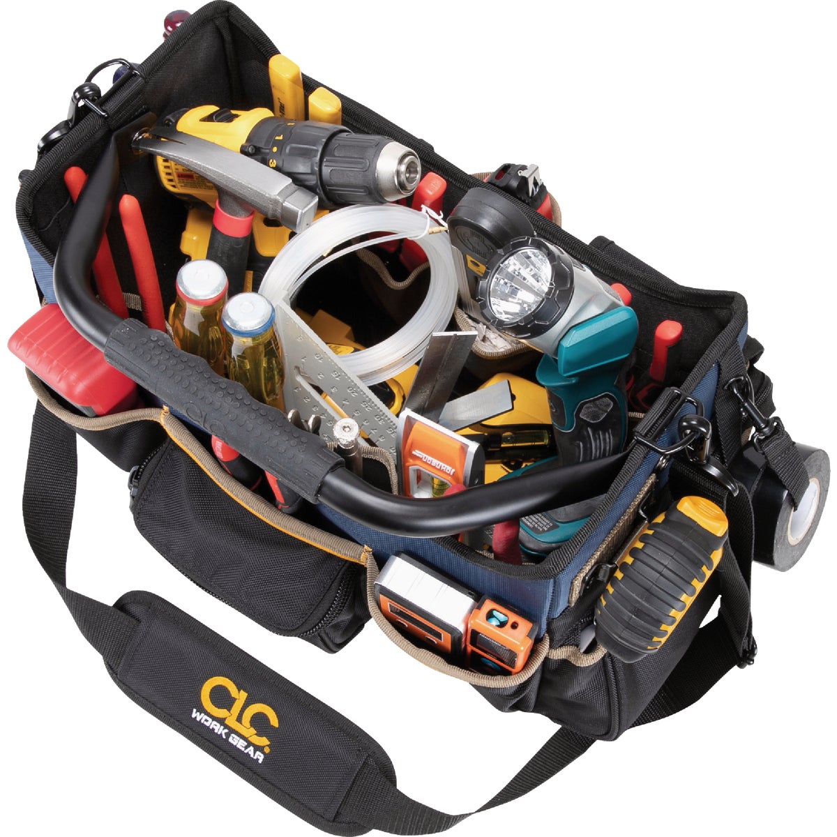 CLC 17-Pocket 15 In. Molded Base Open-Top Tool Bag Image 2