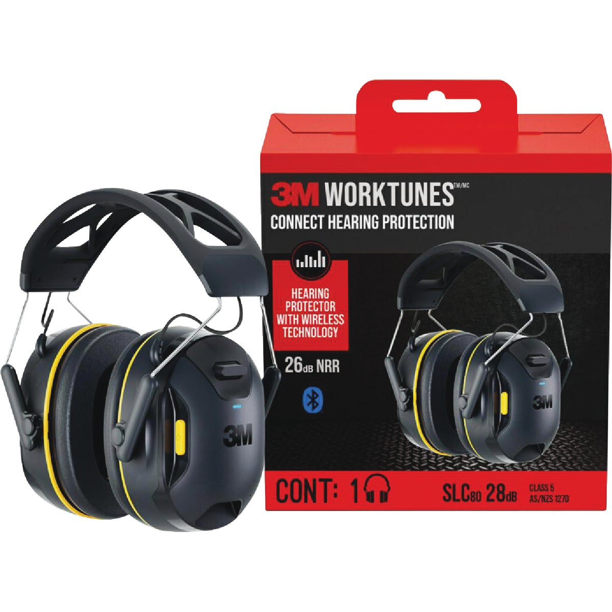 3M WorkTunes Connect Wireless Hearing Protector with Bluetooth Technology