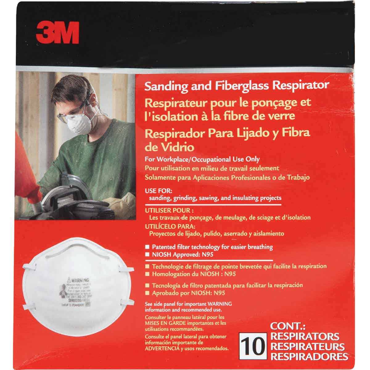3M N95 Particulate Respirator for Sanding & Fiberglass