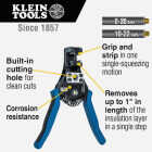 Klein Katapult Wire Stripper & Cutter for 8-20 AWG Solid & 10-22 AWG Stranded Wire Image 2