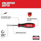 Milwaukee SAE HollowCore Magnetic Nut Driver Set (4-Piece) Image 3