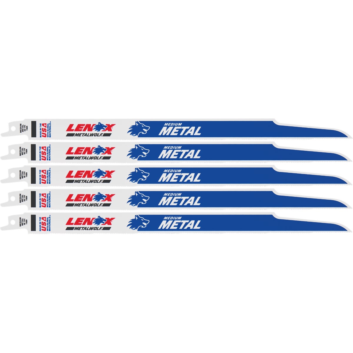 Lenox METALWOLF WAVE EDGE 12 In. 18 TPI Medium Metal Reciprocating Saw Blade (5-Pack) Image 1