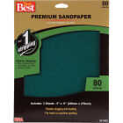 Do it Best Premium Plus 9 In. x 11 In. 80 Grit Coarse Sandpaper (3-Pack) Image 1