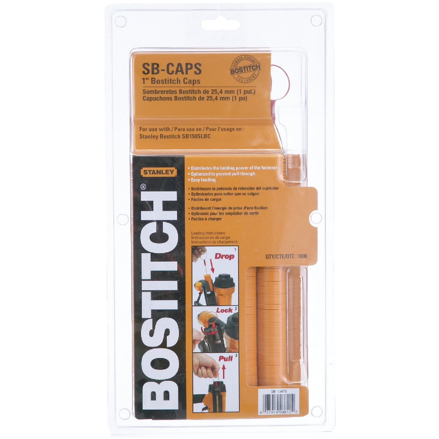 Bostitch 18-Gauge 5/16 In. x 1 In. Caps & Staples (5000 Ct.) Image 1
