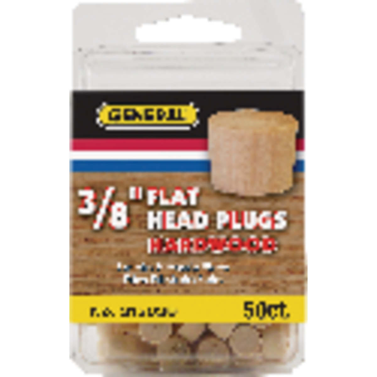 General Tools 3/8 In. Hardwood Flat Head Plug (50-Count) Image 2