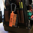 Railer 20-Hole Mega Bitrail Black Bit Holder with Carabiner Image 2