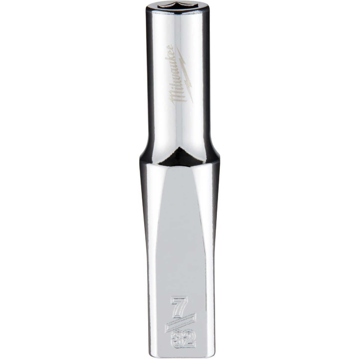 Milwaukee 1/4 In. Drive 7/32 In. 6-Point Deep Standard Socket with FOUR FLAT Sides Image 1