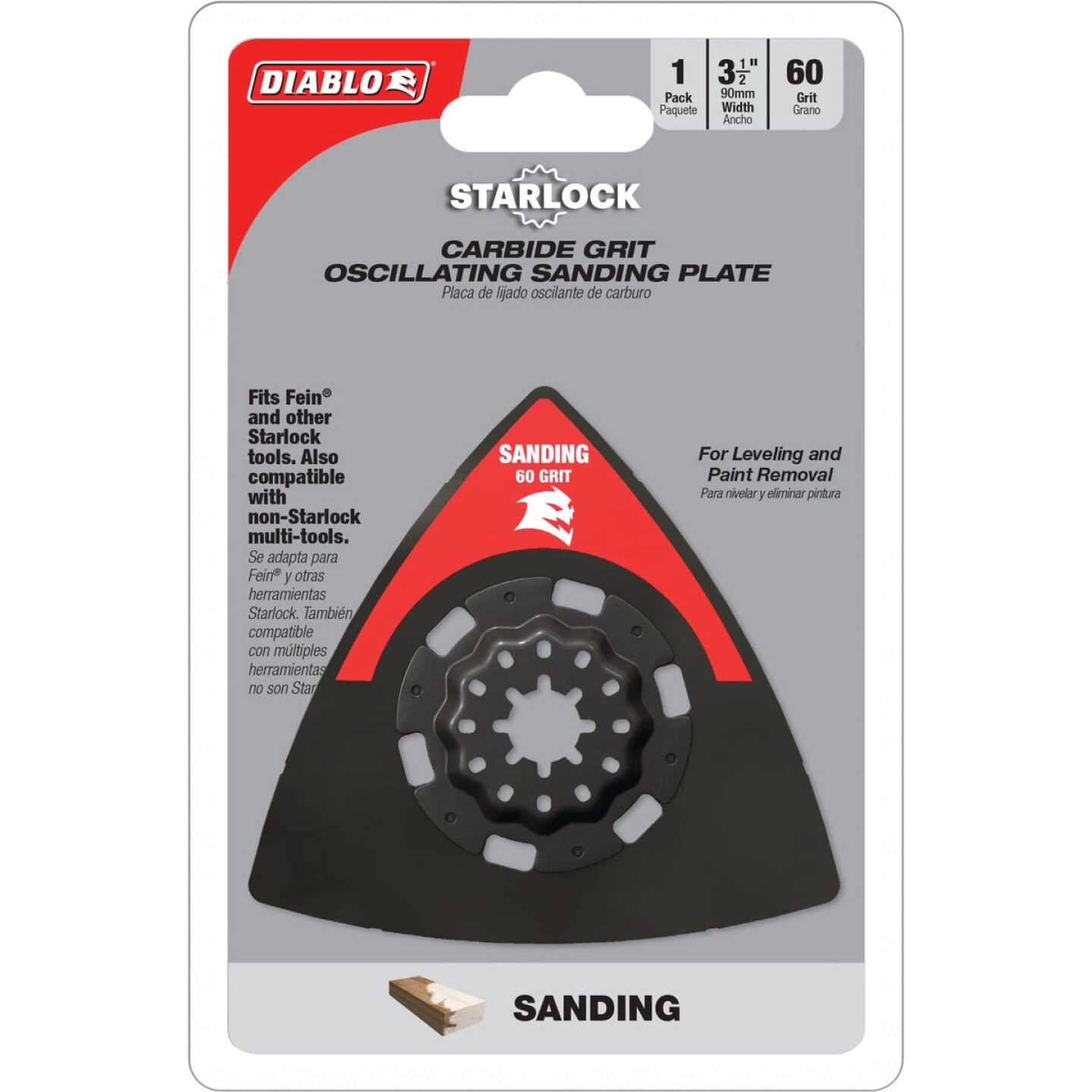 Diablo 60-Grit 3-1/2 In. Starlock Oscillating Sanding Plate Image 2