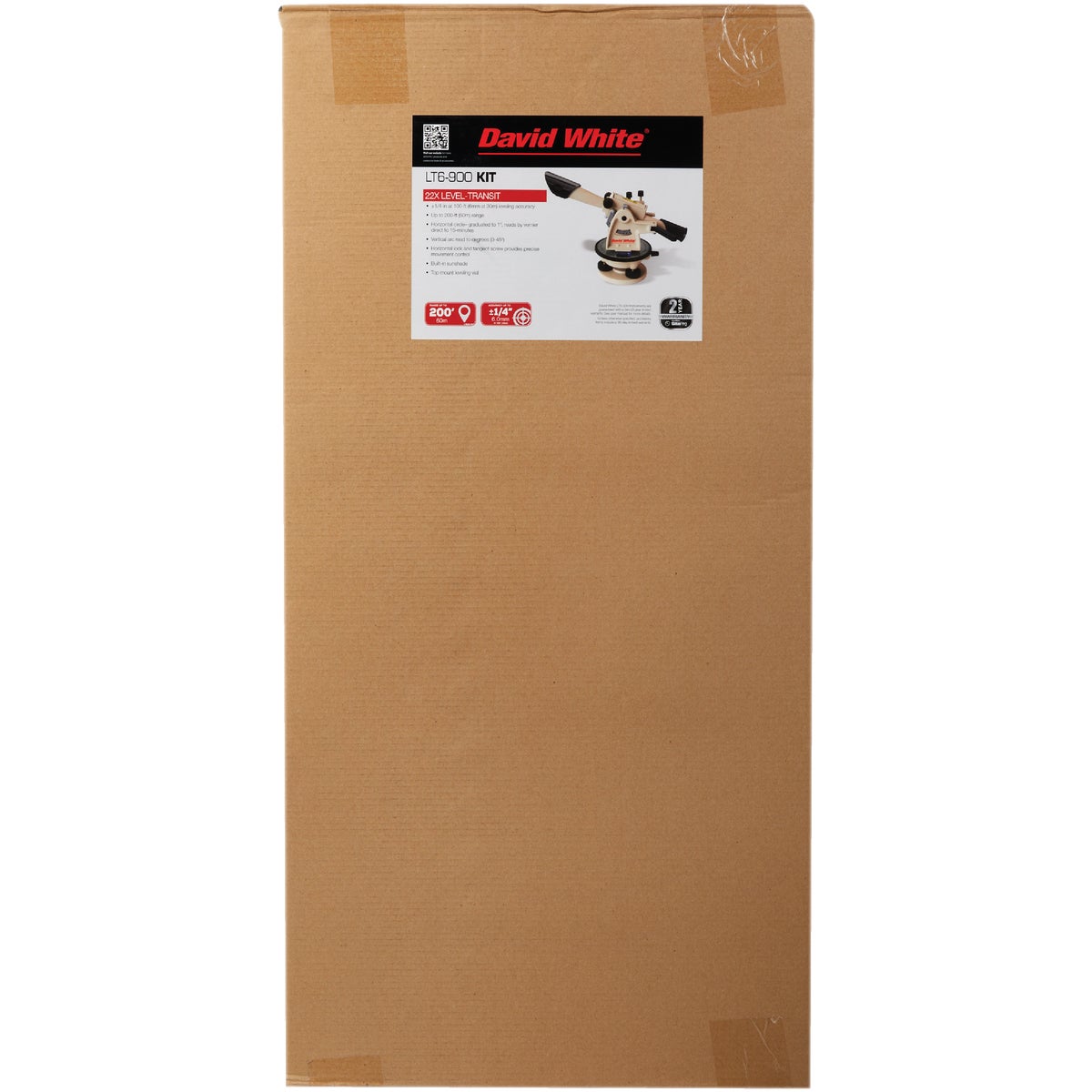 David White 22X Optical Meridian Vertical Arc Transit Level Kit Image 2