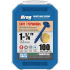 Kreg Blue-Kote #7 x 1-1/4 In. Square Coarse Thread Maxi-Loc Head Pocket-Hole Screw (100 Ct.) Image 5