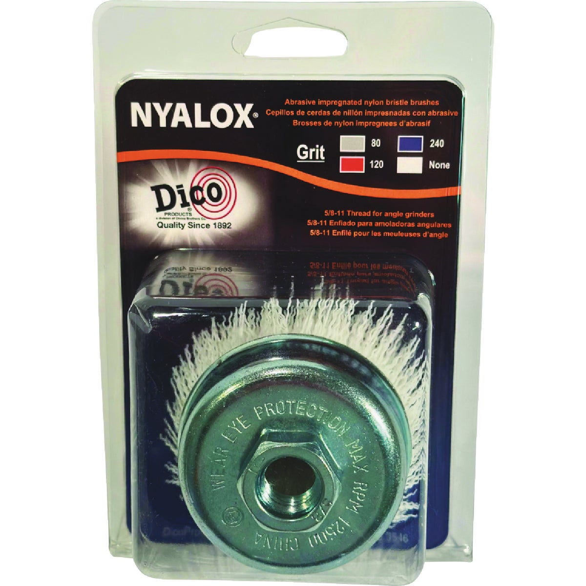 Dico Nyalox 3 In. No Grit White Angle Grinder Cup Brush Image 2