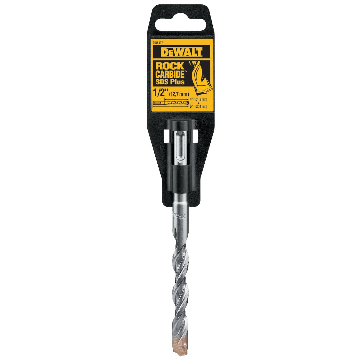 DEWALT SDS-Plus 1/2 In. x 6 In. 2-Cutter Rotary Hammer Drill Bit Image 5