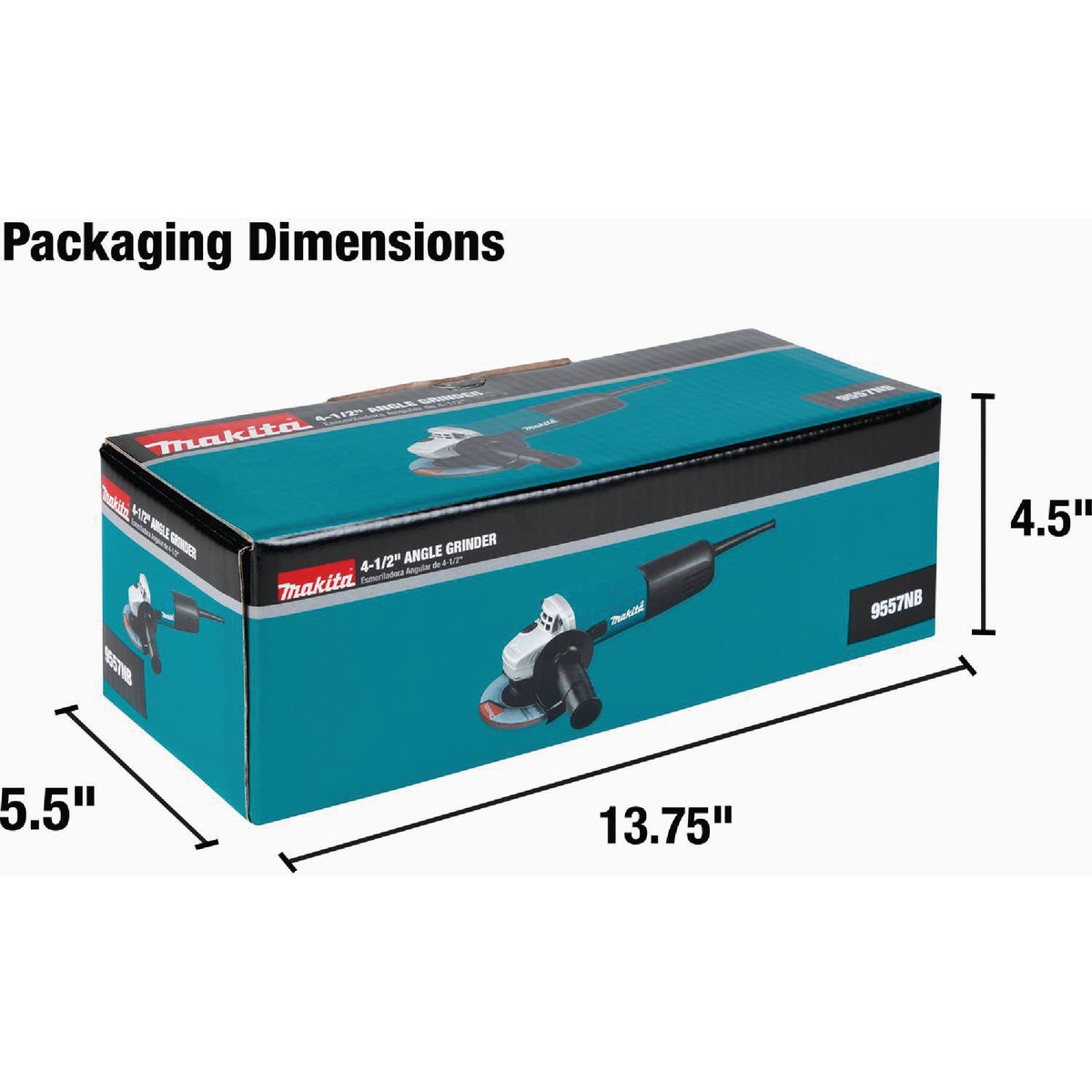 Makita 4-1/2 In. 7.5-Amp Angle Grinder with Lock-On Image 5