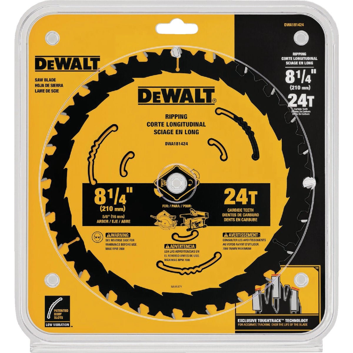 DEWALT 8-1/4 In. 24-Tooth Circular Saw Blade Image 5