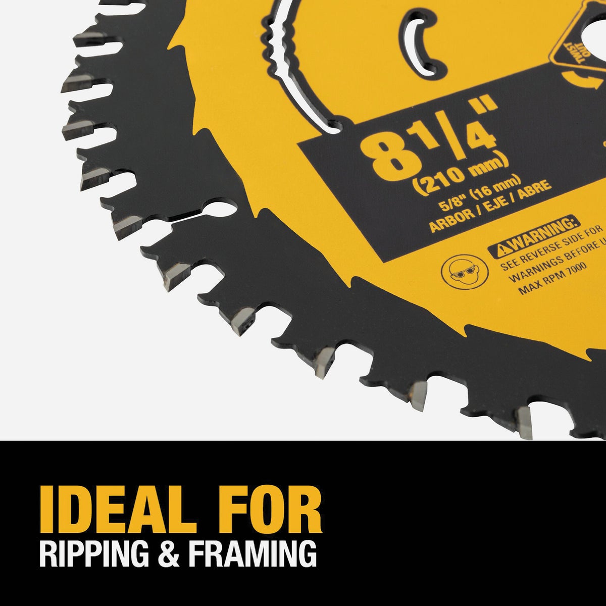 DEWALT 8-1/4 In. 24-Tooth Circular Saw Blade Image 3