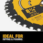 DEWALT 8-1/4 In. 24-Tooth Circular Saw Blade Image 3