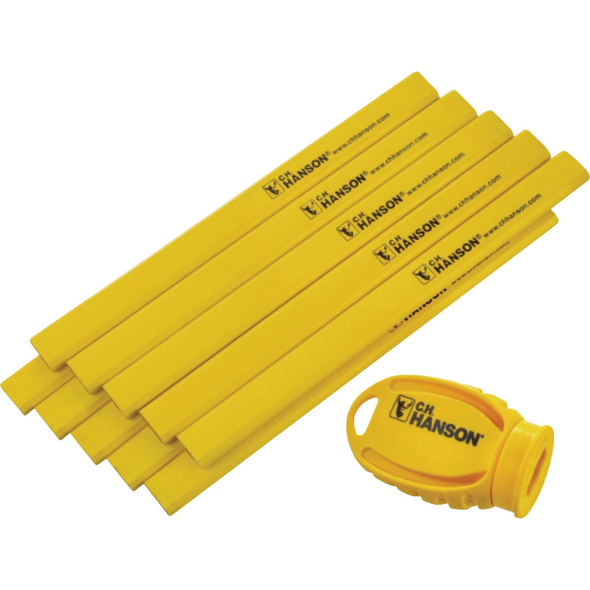 C.H. Hanson Carpenter Pencil (10-Pack) with (1) Sharpener