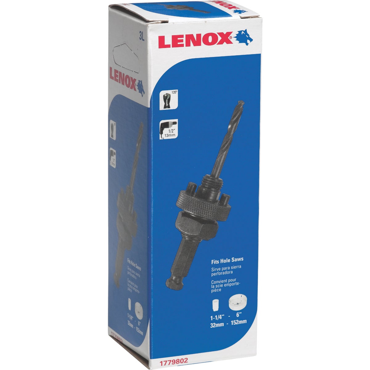 Lenox 1/2 In. Hex Shank Arbor Hole Saw Mandrel Fits 1-1/4 In. to 6 In. Hole Saws Image 2