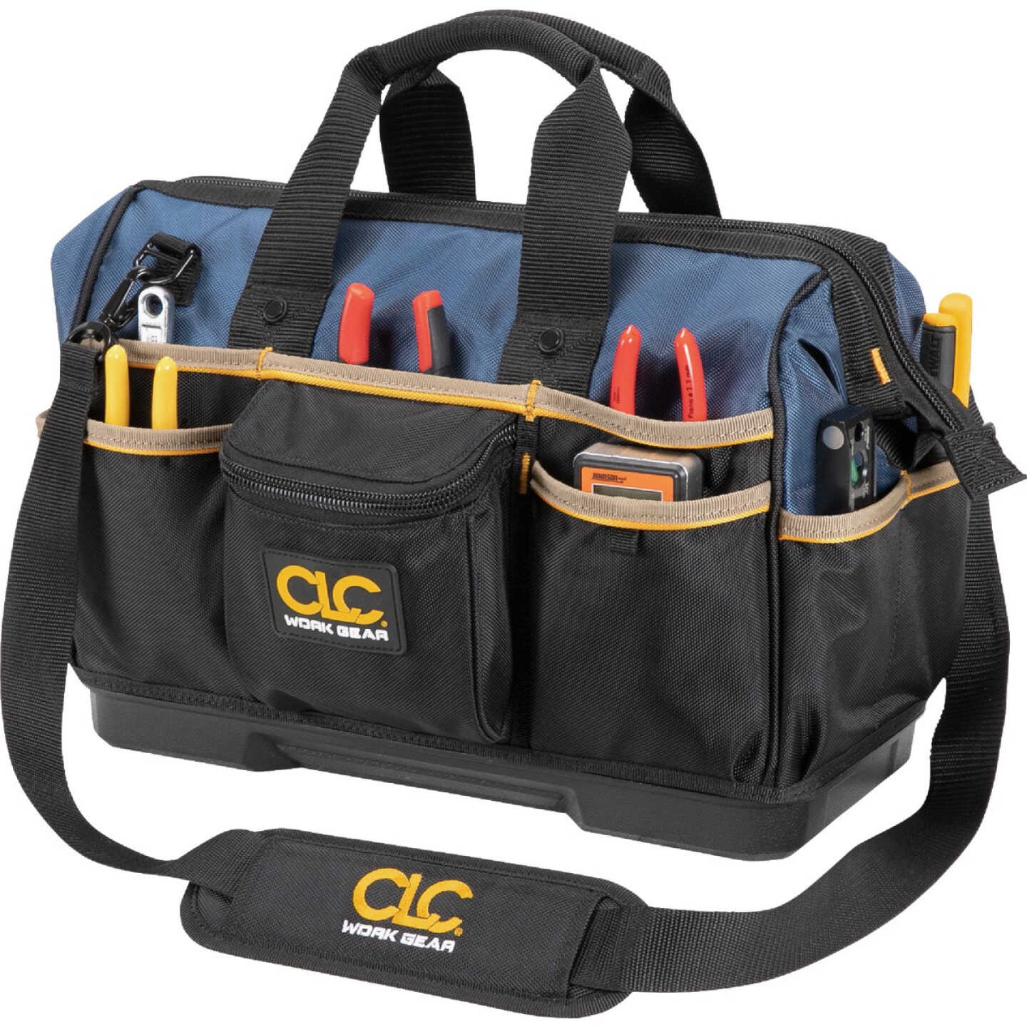 CLC 23-Pocket 16 In. Molded Base Open-Top Tool Bag Image 1