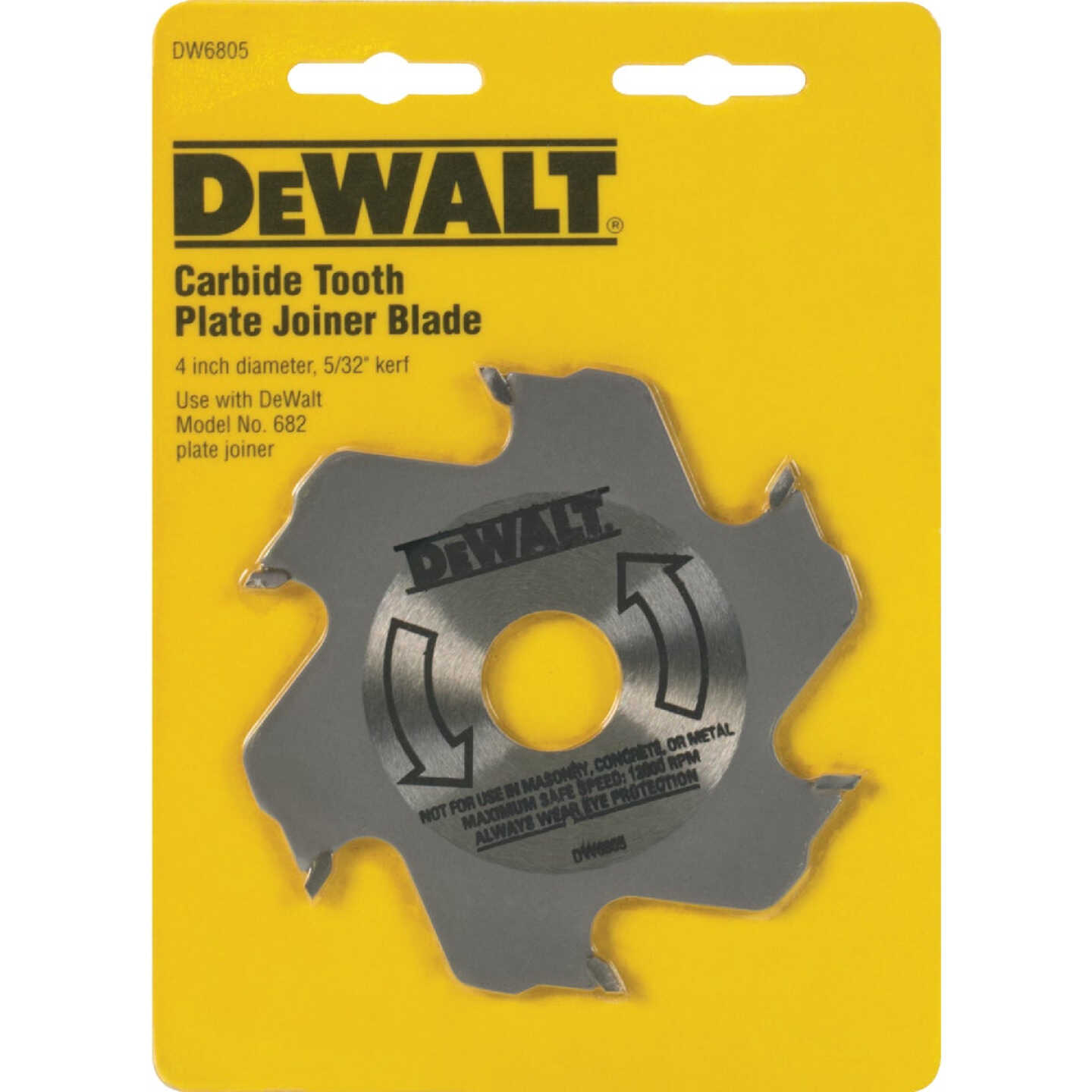 DEWALT 4 In. 6-Tooth Carbide Plate Joiner Blade Image 2