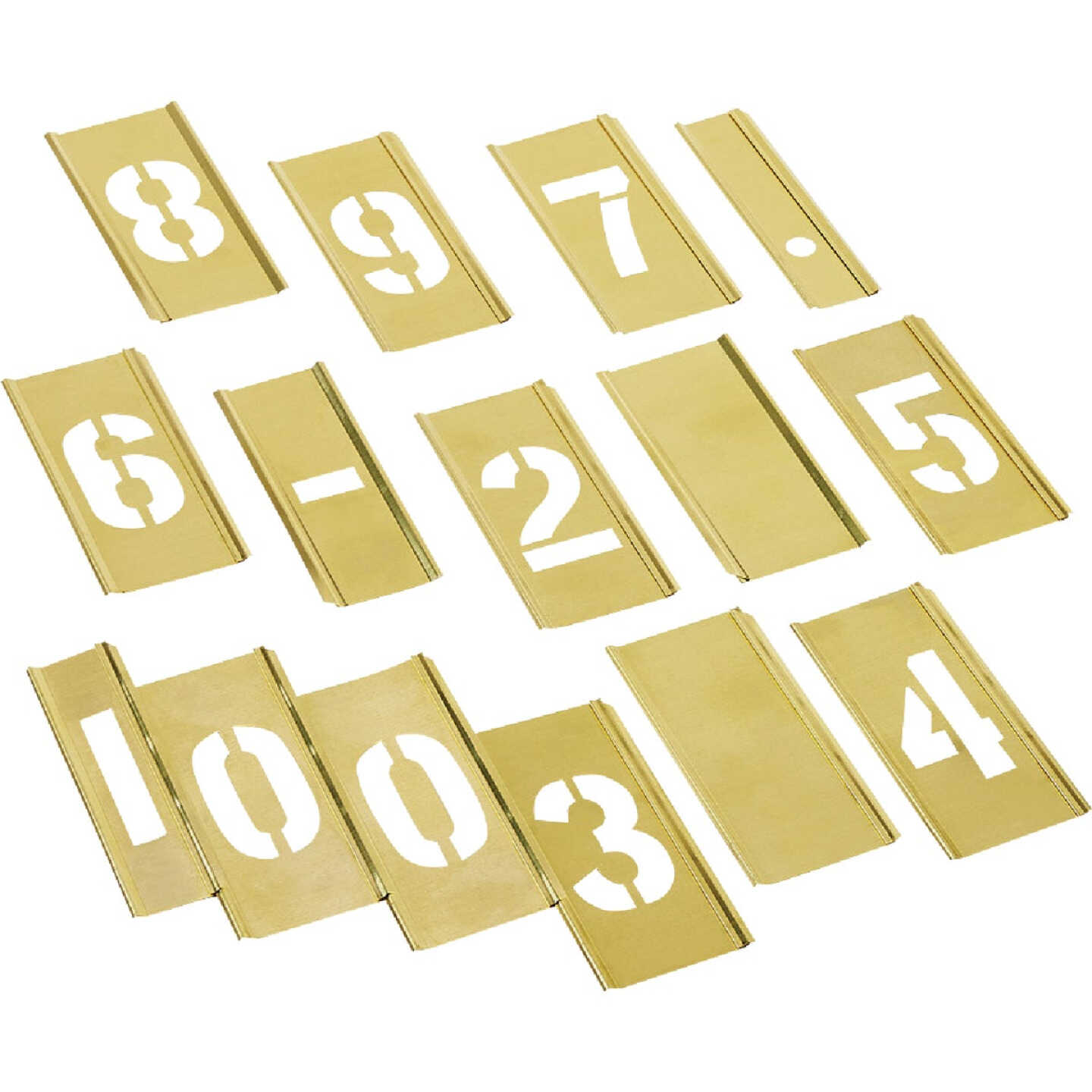 C.H. Hanson 2 In. Numeral Stencil Set (15 Piece) Image 5