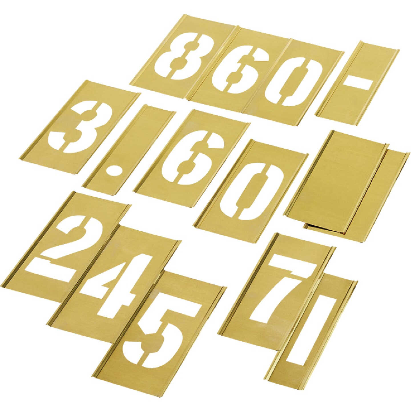 C.H. Hanson 3 In. Numeral Stencil Set (15 Piece) Image 5