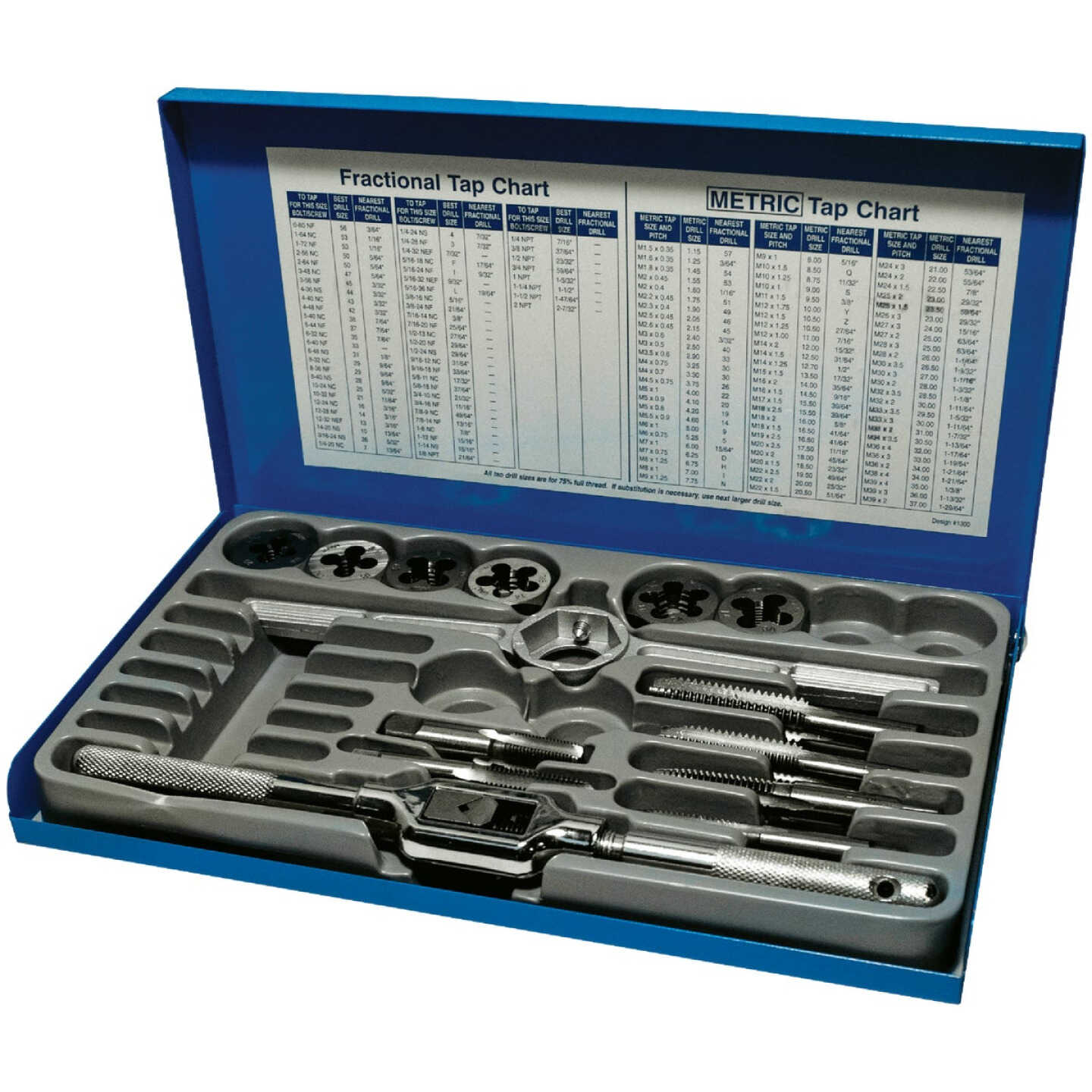 Century Drill & Tool Tap and Die Fractional Set (14-Piece) Image 1