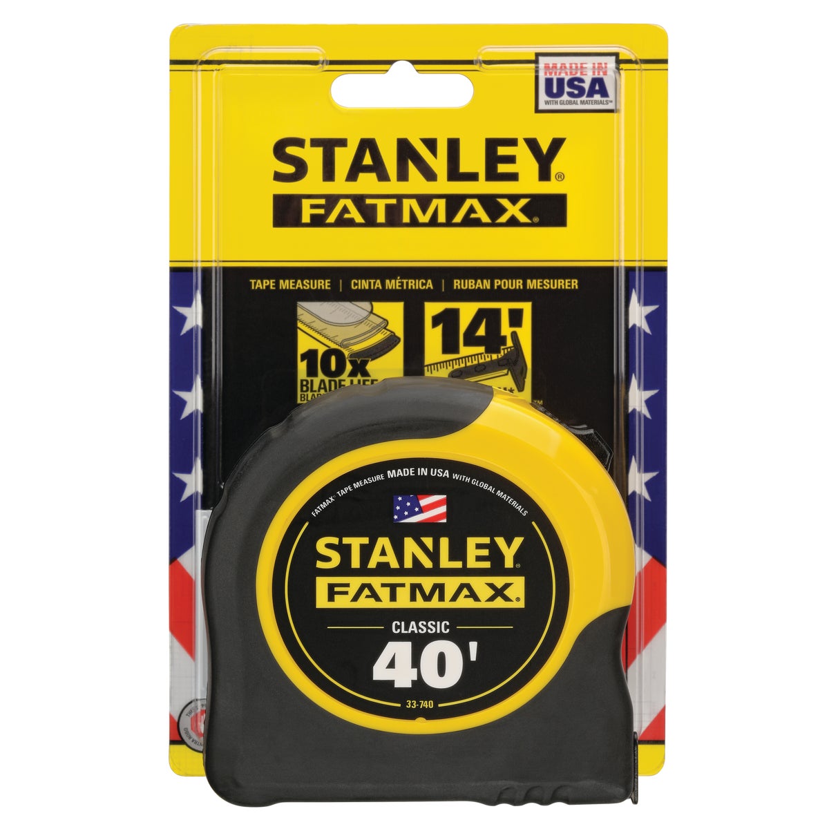 Stanley FatMax 40 Ft. Classic Tape Measure with 11 Ft. Standout Image 2