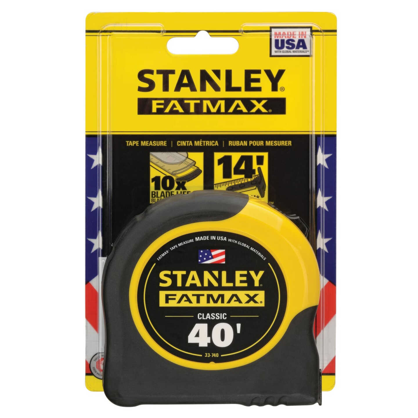 Stanley FatMax 40 Ft. Classic Tape Measure with 11 Ft. Standout Image 2