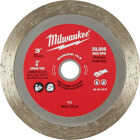 Milwaukee 3 in. Turbo Rim Dry/Wet Cut Tile Diamond Blade Image 2