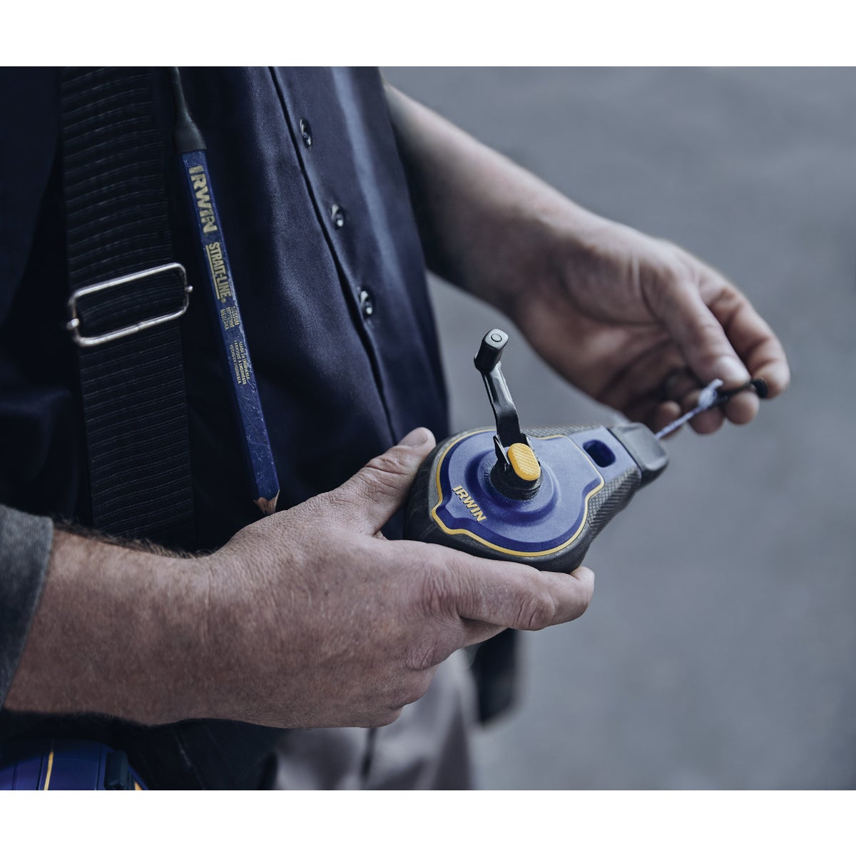 Irwin STRAIT-LINE Speed-Line Pro 100 Ft. Chalk Line Reel Image 5