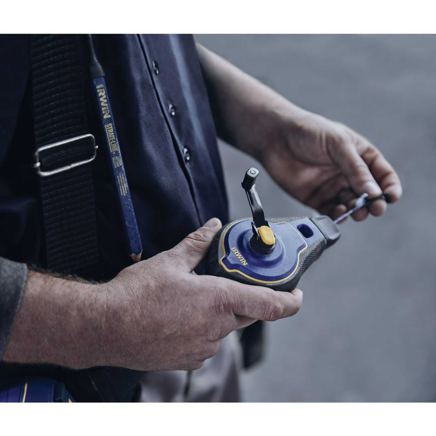 Irwin STRAIT-LINE Speed-Line Pro 100 Ft. Chalk Line Reel Image 5