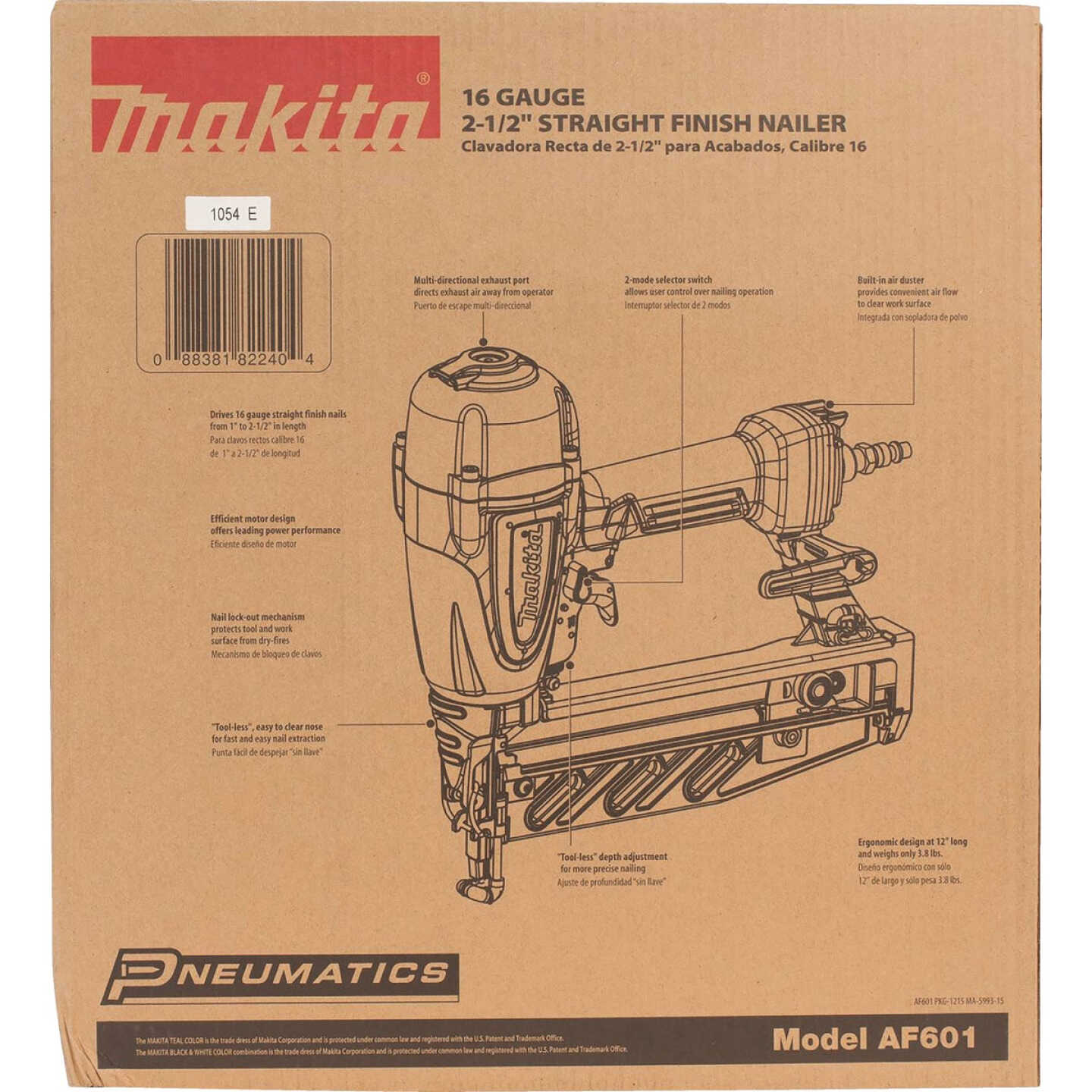 Makita 16-Gauge 2-1/2 In. Straight Finish Nailer Image 12
