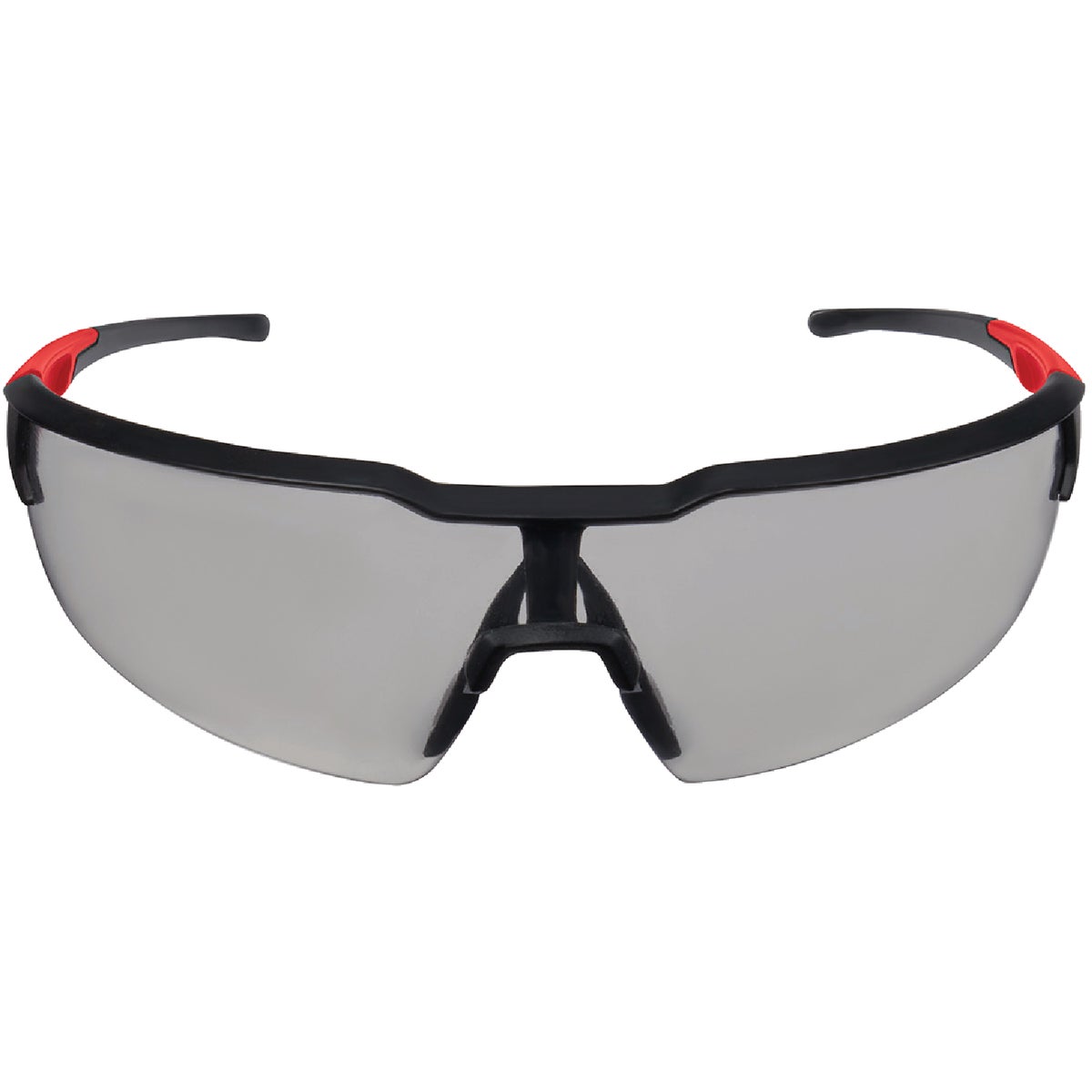 Milwaukee Red & Black Frame Safety Glasses with Gray Anti-Scratch Lenses Image 4